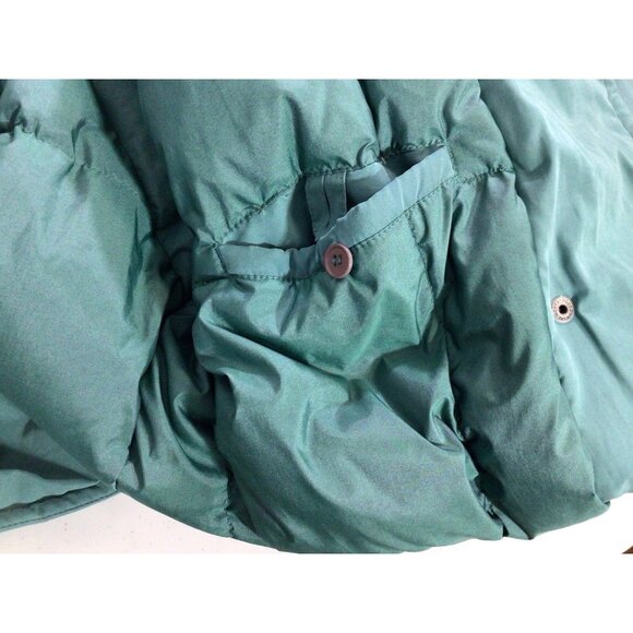 Utex Design Green Down Duvet Coat Jacket Womens 12 - Picture 7 of 7